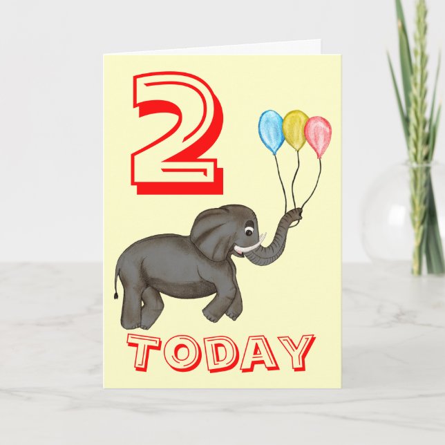 Celebration Elephant. Card (Front)
