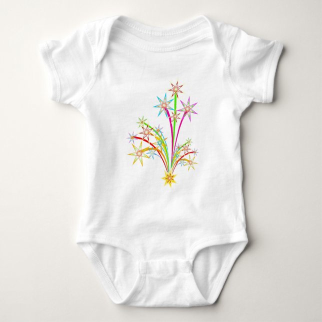 Celebration fireworks baby bodysuit (Front)