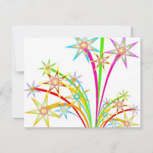 Celebration fireworks invitation