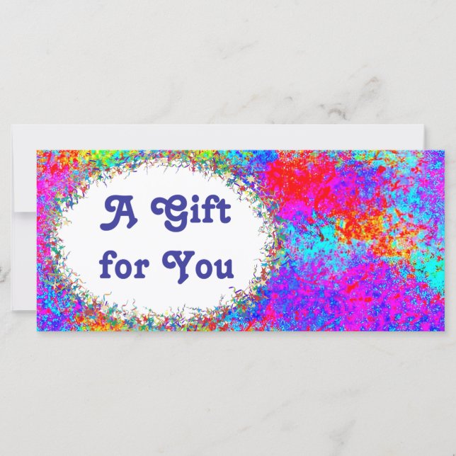 Celebration Gift Certificate template (Front)