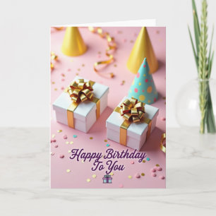 Celebration Gifts Pink Card