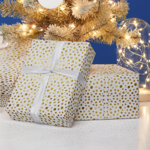 Celebration   Golden Drops Wrapping Paper