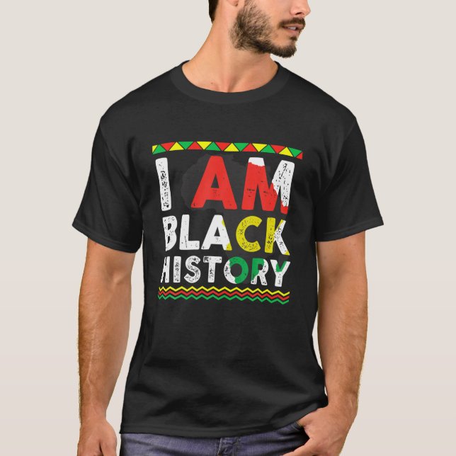 Celebration I Am Black History Month African Ameri T-Shirt (Front)