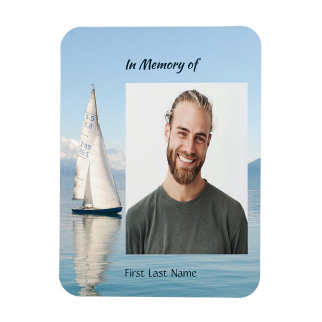 Celebration Life Keepsake  Sailor Sailboat Sailing Magnet (Vertical)