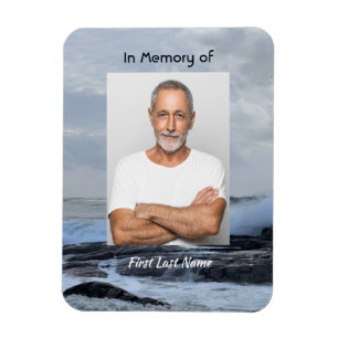 Celebration Life Keepsake Storm Ocean Magnet