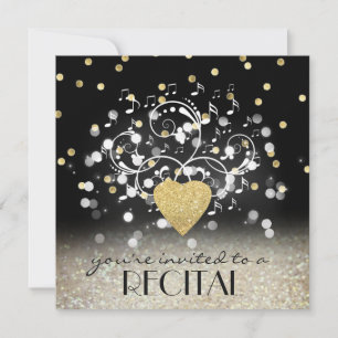 celebration music recital invitation