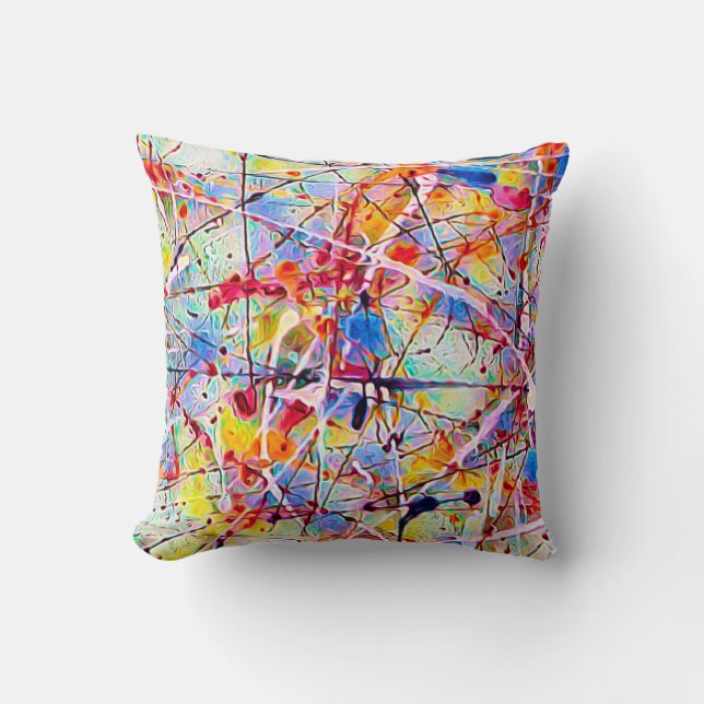 Celebration No. 4 Throw Pillow (Front)