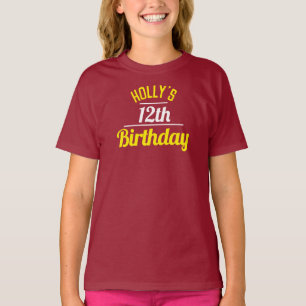 Celebration of a 12th Birthday T-Shirt