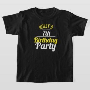 Celebration of a 7th Birthday Party T-Shirt