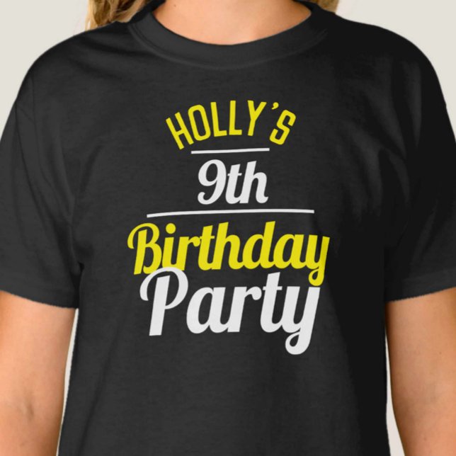 Celebration of a 9th Birthday Party T-Shirt (Creator Uploaded)