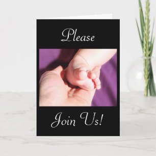 Celebration Of A Holy Baptism Baby Girl Invitation