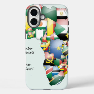 Celebration of Africa in Flags Design iPhone 16 Plus Case