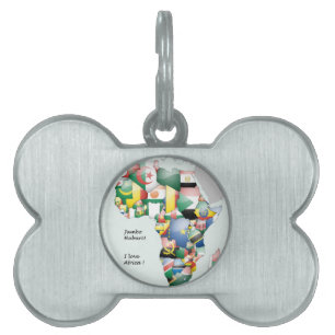 Celebration of Africa in Flags Design Pet Tag