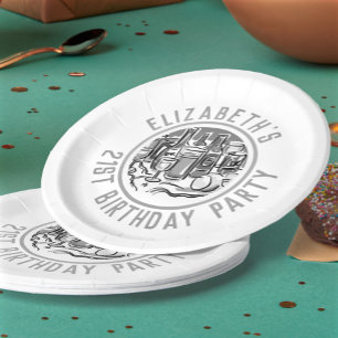 Celebration of Age 21st Birthday Paper Plate