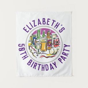 Celebration of Age 50th Birthday Tapestry