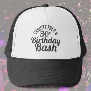 Celebration of Age 50th Birthday Trucker Hat