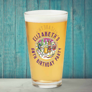 Celebration of Age 60th Birthday Glass