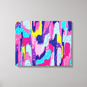 Celebration of Colour Abstract Art Canvas Print