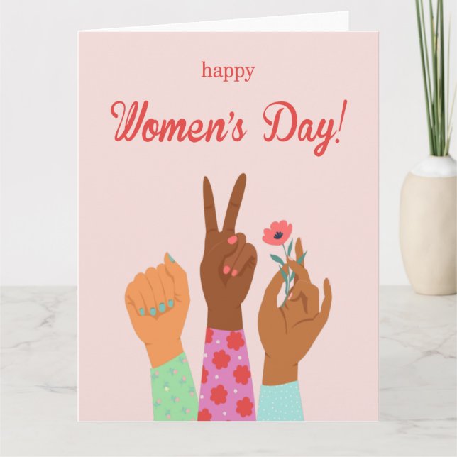 Celebration of International Women's Day Card (Front)