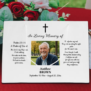 Celebration Of Life 1 Photo Bible Verse Large Gift Bag