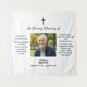 Celebration Of Life 1 Photo Bible Verse Tapestry