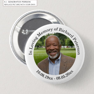 Celebration of Life 1 Special Photo 6 Cm Round Badge