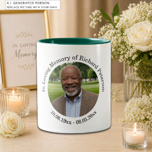 Celebration of Life 1 Special Photo Keepsake Two-Tone Coffee Mug