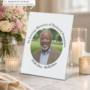 Celebration of Life 1 Special Photo  Pedestal Sign