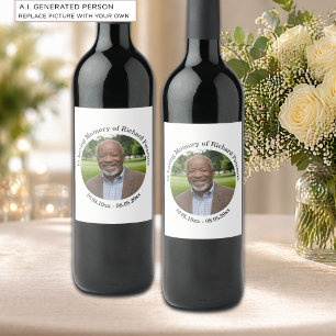 Celebration of Life 1 Special Photo Wine Label
