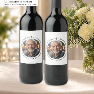 Celebration of Life 1 Special Photo Wine Label