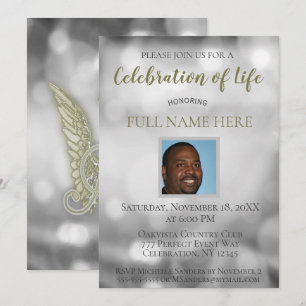 Celebration of Life - Add a Photo Invitation
