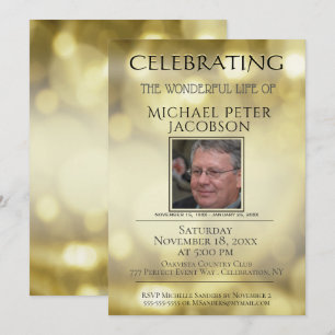 Celebration of Life - Add Photo Invitation