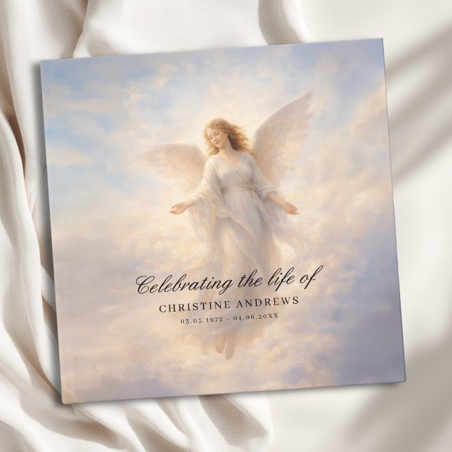  Celebration of Life - Angel Funeral Memorial Guest Book (Celebration of Life - Angel Funeral Memorial Guest Book)
