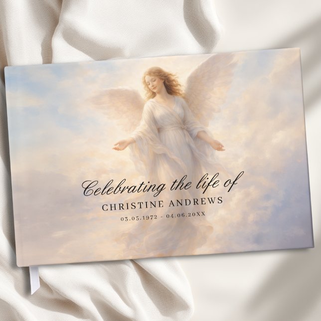  Celebration of Life - Angel Funeral Memorial Guest Book (Celebration of Life - Angel Funeral Memorial Guest Book)