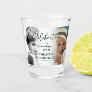 Celebration of Life Before & After Photo Shot Glass