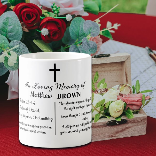 Celebration Of Life Bible Verse Funeral Keepsake Coffee Mug (Creator Uploaded)