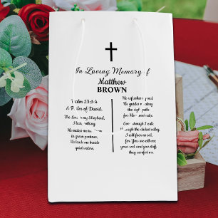 Celebration Of Life Bible Verse Funeral Medium Gift Bag