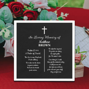 Celebration Of Life Bible Verse Funeral Napkin