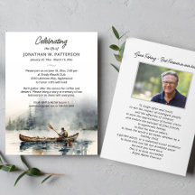 Celebration of Life, Canoeing Fishing Funeral