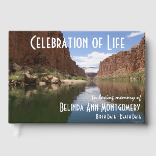 Celebration Of Life Colorado River Photo Memorial Guest Book