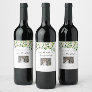 Celebration Of Life Decor, Wine Bottle Label, Wine Label