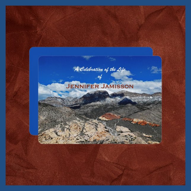 Celebration of Life, Desert Landscape  Invitation (Creator Uploaded)