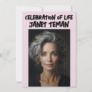 CELEBRATION OF LIFE ELEGANT PHOTO POSTCARD