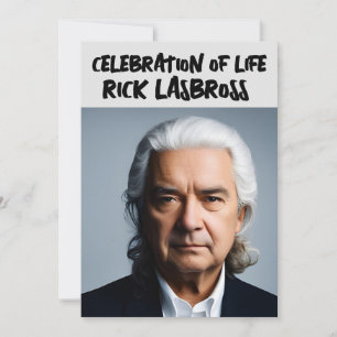 CELEBRATION OF LIFE ELEGANT PHOTO POSTCARD