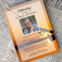 Celebration of Life Fishing Themed Photo Funeral