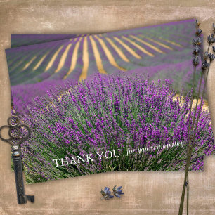 Celebration of Life Floral Funeral Thank You Card