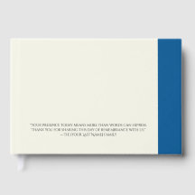 Celebration of Life Foil Guest Book