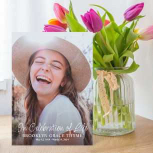 Celebration of Life Full Photo Memorial Program Programme