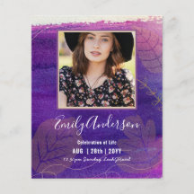 CELEBRATION OF LIFE Funeral Memorial PHOTO Budget