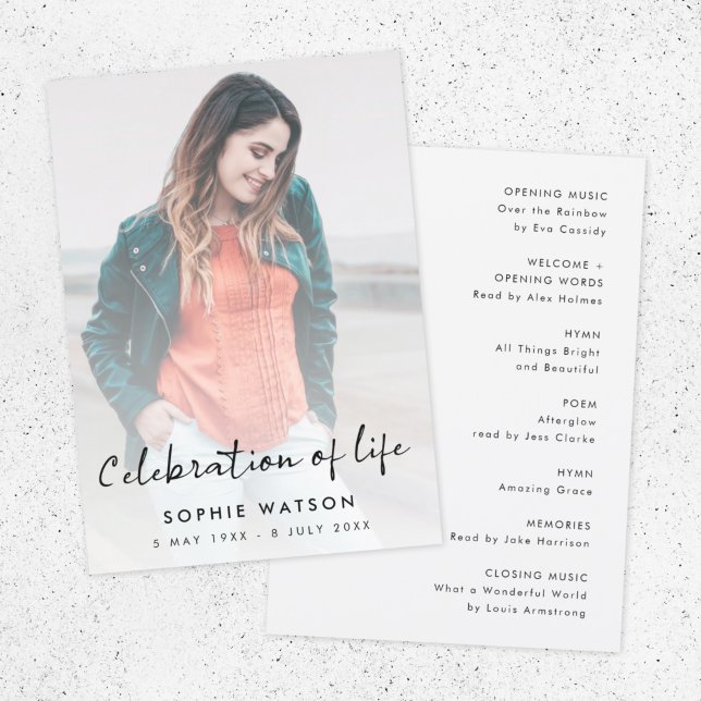Celebration of Life | Funeral Order of Service Programme (Creator Uploaded)